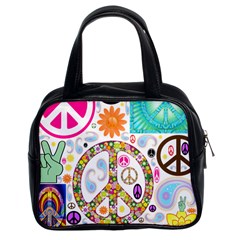 Peace Collage Classic Handbag (two Sides) by StuffOrSomething