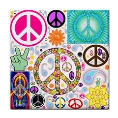 Peace Collage Face Towel by StuffOrSomething