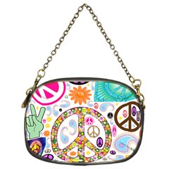 Peace Collage Chain Purse (two Sided)  by StuffOrSomething