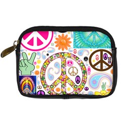 Peace Collage Digital Camera Leather Case