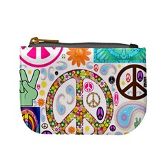 Peace Collage Coin Change Purse