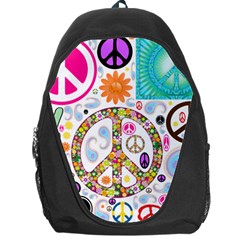 Peace Collage Backpack Bag by StuffOrSomething