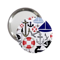 Nautical Collage Handbag Mirror (2 25 ) by StuffOrSomething