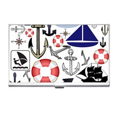 Nautical Collage Business Card Holder