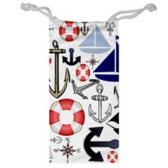 Nautical Collage Jewelry Bag