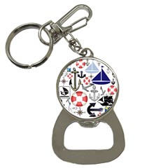 Nautical Collage Bottle Opener Key Chain by StuffOrSomething