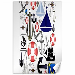 Nautical Collage Canvas 24  X 36  (unframed) by StuffOrSomething