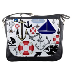 Nautical Collage Messenger Bag by StuffOrSomething