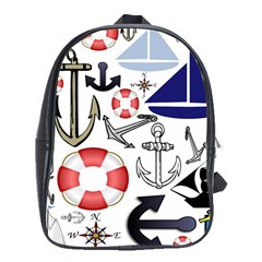 Nautical Collage School Bag (xl)