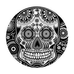 Sugar Skull Round Ornament (two Sides)