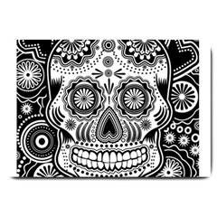 Sugar Skull Large Door Mat by Ancello