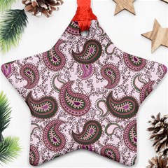 Paisley In Pink Star Ornament by StuffOrSomething