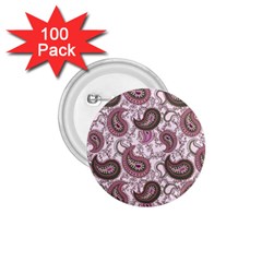 Paisley In Pink 1 75  Button (100 Pack) by StuffOrSomething