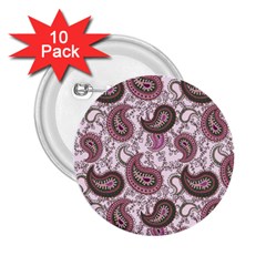 Paisley In Pink 2 25  Button (10 Pack) by StuffOrSomething