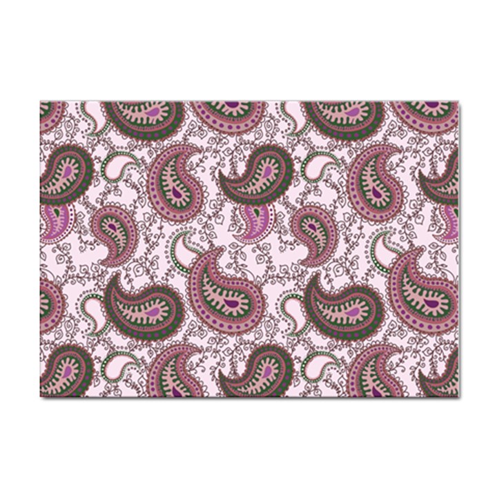 Paisley in Pink A4 Sticker 10 Pack