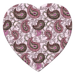 Paisley In Pink Jigsaw Puzzle (heart) by StuffOrSomething