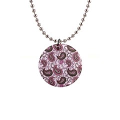 Paisley In Pink Button Necklace by StuffOrSomething