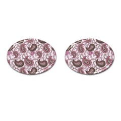 Paisley In Pink Cufflinks (oval) by StuffOrSomething