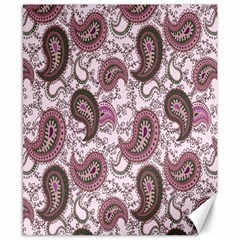 Paisley In Pink Canvas 8  X 10  (unframed) by StuffOrSomething