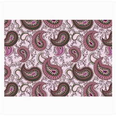 Paisley In Pink Glasses Cloth (large, Two Sided)