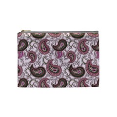 Paisley In Pink Cosmetic Bag (medium) by StuffOrSomething