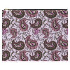 Paisley In Pink Cosmetic Bag (xxxl) by StuffOrSomething