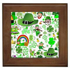 St Patrick s Day Collage Framed Ceramic Tile by StuffOrSomething