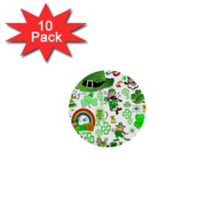 St Patrick s Day Collage 1  Mini Button (10 Pack) by StuffOrSomething