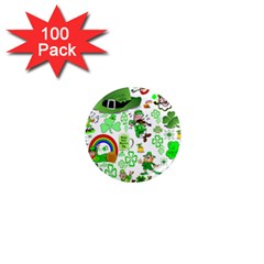 St Patrick s Day Collage 1  Mini Button Magnet (100 Pack) by StuffOrSomething