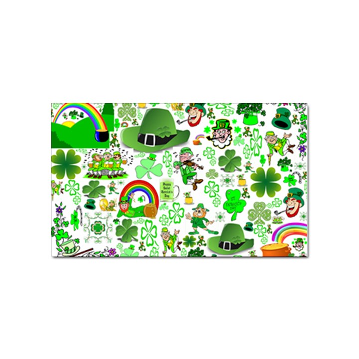 St Patrick s Day Collage Sticker (Rectangle)