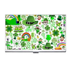 St Patrick s Day Collage Business Card Holder