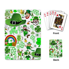 St Patrick s Day Collage Playing Cards Single Design