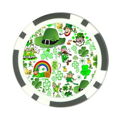 St Patrick s Day Collage Poker Chip by StuffOrSomething