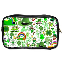 St Patrick s Day Collage Travel Toiletry Bag (one Side) by StuffOrSomething