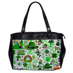 St Patrick s Day Collage Oversize Office Handbag (one Side) by StuffOrSomething