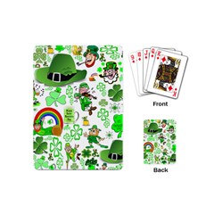 St Patrick s Day Collage Playing Cards (mini) by StuffOrSomething