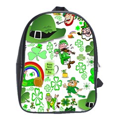 St Patrick s Day Collage School Bag (xl)