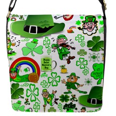 St Patrick s Day Collage Flap Closure Messenger Bag (small)