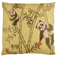 Innocent Panda Large Cushion Case (single Sided) 