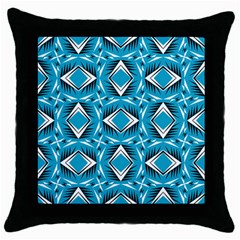 Geoblue Black Throw Pillow Case by LoveModa