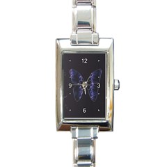 Electric Butterfly Rectangular Italian Charm Watch by KKsDesignz