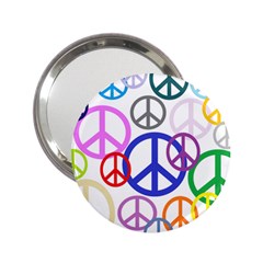 Peace Sign Collage Png Handbag Mirror (2 25 )