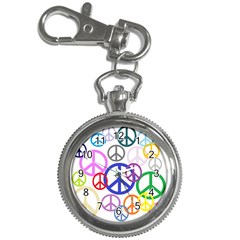 Peace Sign Collage Png Key Chain Watch by StuffOrSomething