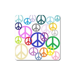 Peace Sign Collage Png Magnet (square) by StuffOrSomething