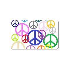 Peace Sign Collage Png Magnet (name Card) by StuffOrSomething