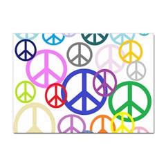 Peace Sign Collage Png A4 Sticker 100 Pack