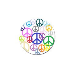 Peace Sign Collage Png Golf Ball Marker 4 Pack