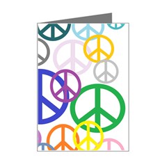 Peace Sign Collage Png Mini Greeting Card by StuffOrSomething