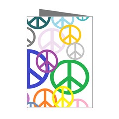 Peace Sign Collage Png Mini Greeting Card (8 Pack) by StuffOrSomething