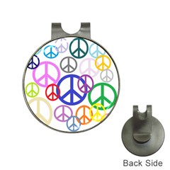 Peace Sign Collage Png Hat Clip With Golf Ball Marker